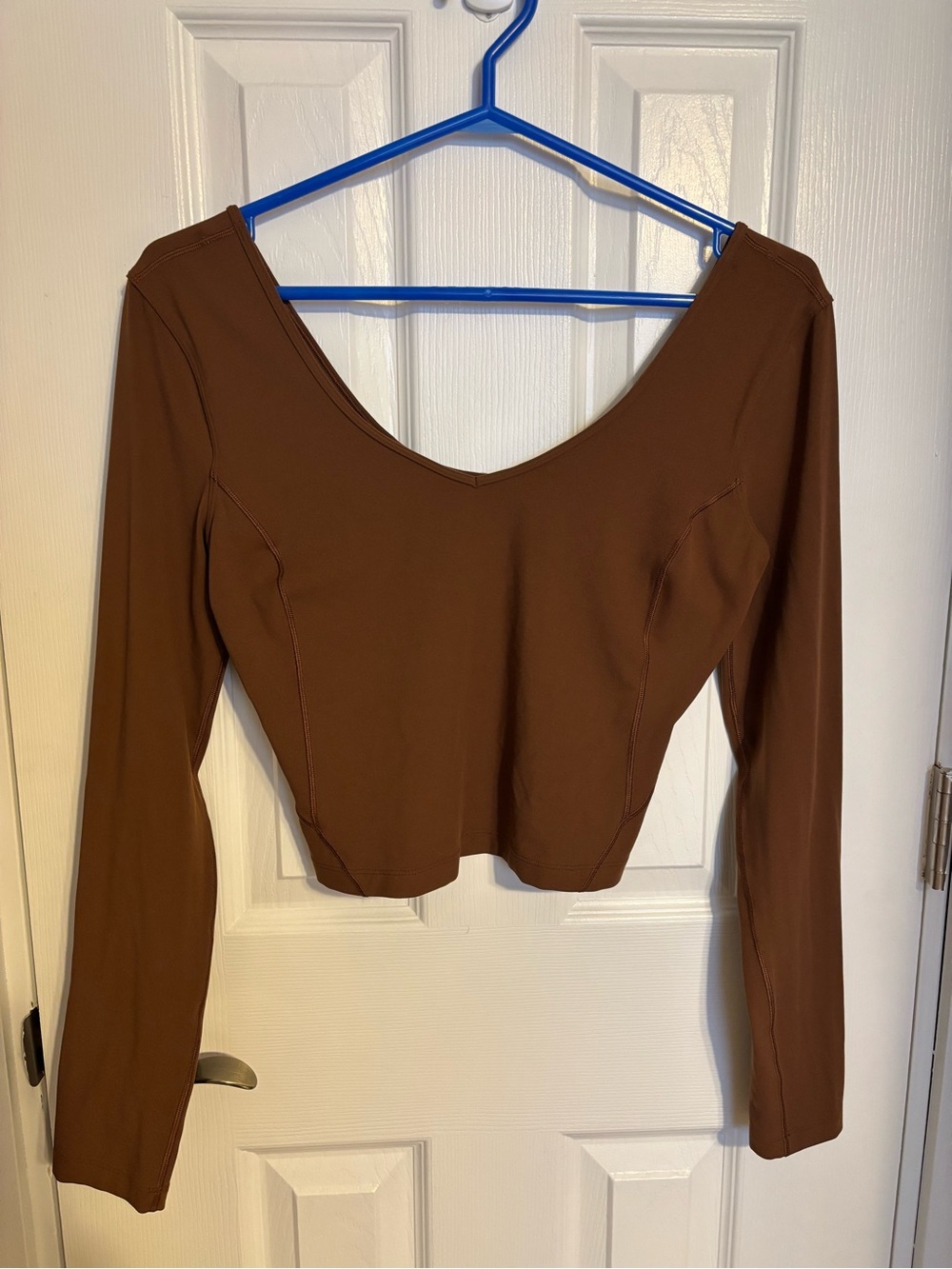 Lululemon Althetica Align Brown Long Sleeve Scoop Neck Top